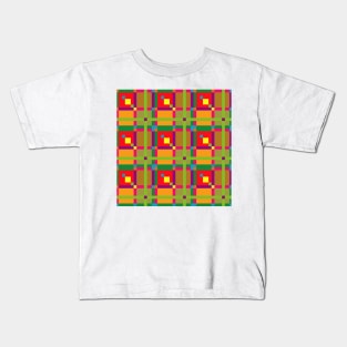 Squares pattern Kids T-Shirt